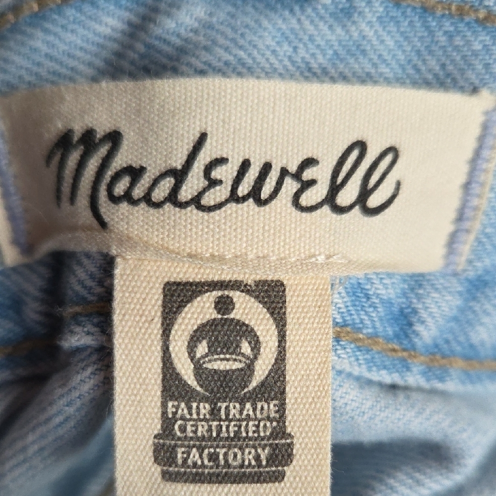 Madewell Super Wide Leg Light Blue Jeans - Picture 5 of 7